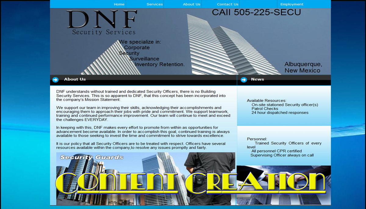 Professional  Web Content Creators